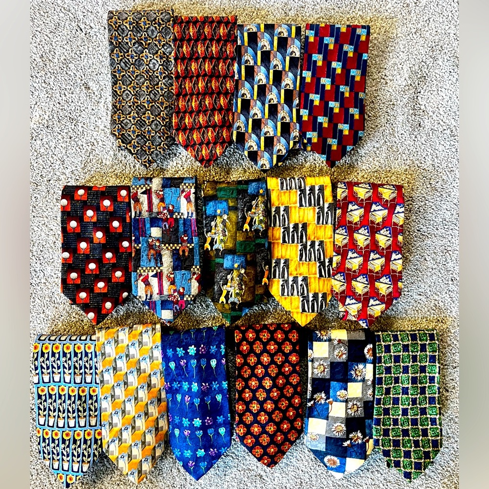 Ermenegildo Zegna silk ties. 15. Vintage.